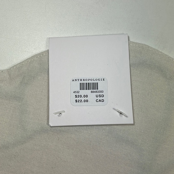 NWT Anthropologie Eleni Embroidered Flower Placemat color: sky - 14.25” x 14.25” - Picture 5 of 9